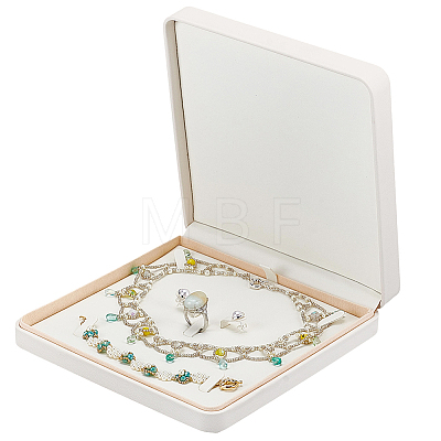 PU Leather Jewelry Set Storage Boxes CON-WH0107-139-1