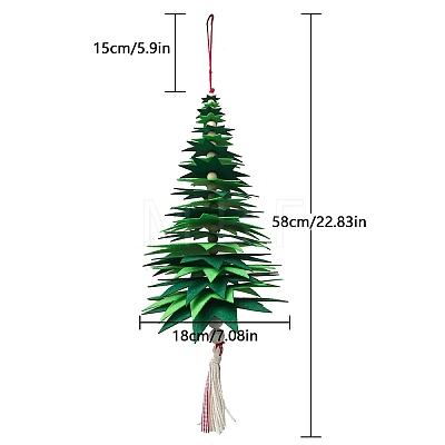 Non-woven Fabrics Christmas Tree Pendant Decorations PW-WGBBAD2-02-1