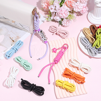 16Pcs 16 Colors Round PU Leather Cord OCOR-SC0001-15-1