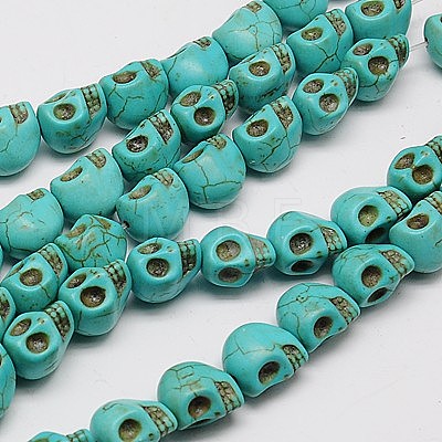 Synthetic Turquoise Beads Strands TURQ-G113-13x18mm-05-1