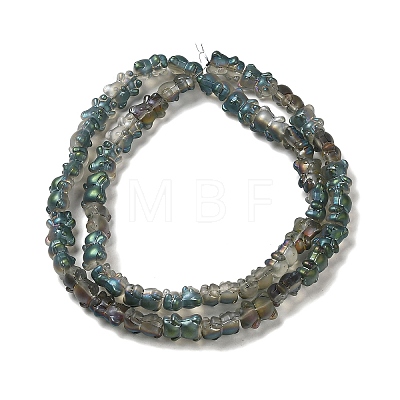 Electroplate Glass Beads Strands EGLA-Q127-A02-01-1