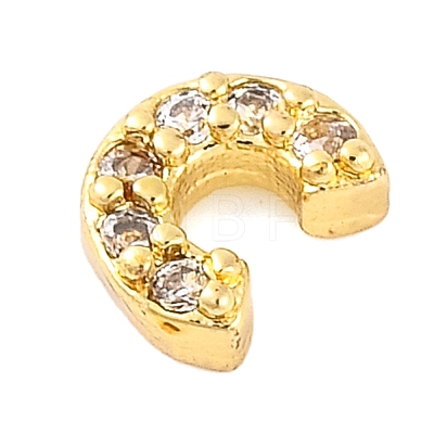 Rack Plating Brass Micro Pave Cubic Zirconia Cabochons KK-F874-04G-C-1