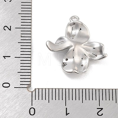 Brass Pave Clear Cubic Zirconia Pendants KK-Z061-13P-02-1