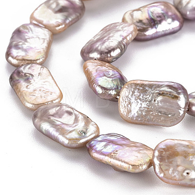 Natural Keshi Pearl Beads Strands PEAR-S020-D04-1