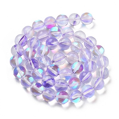 Transparent Glass Beads GLAA-B022-8mm-10-1