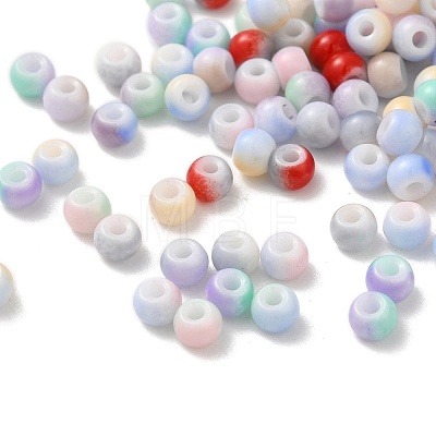 Imitation Jade Glass Beads GLAA-D020-03-1