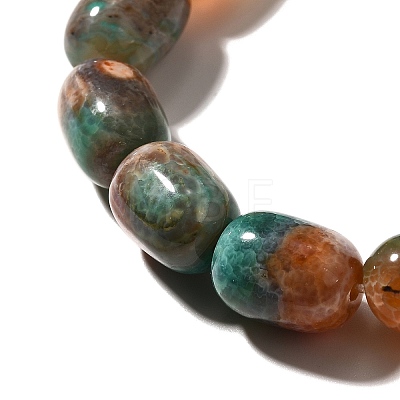 Natural Fire Crackle Agate(Dyed & Heated) Beads Strands G-H091-C02-01-1