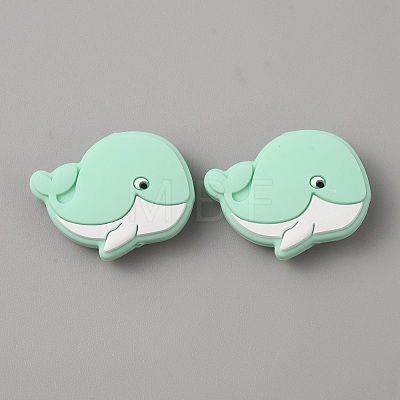 Dolphin Food Grade Eco-Friendly Silicone Beads SIL-WH0018-002G-1