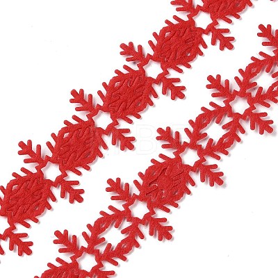 Christmas Snowflake Felt Lace Trim OCOR-D013-03B-1