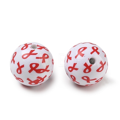 Printed Opaque Acrylic Beads AC-CBA6329-02A-01-1