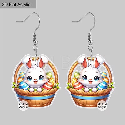 Easter Acrylic Dangle Earrings FS-WG50DE5-01-1