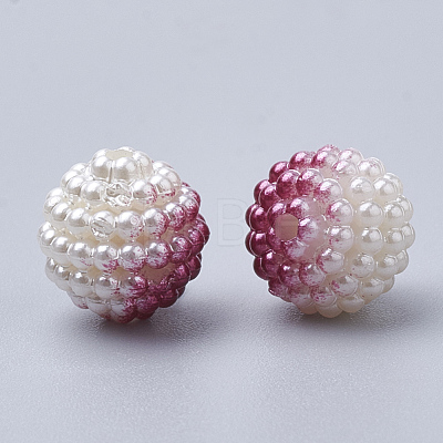 Imitation Pearl Acrylic Beads OACR-T004-10mm-09-1