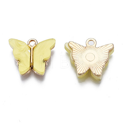 Alloy Acrylic Pendants LS-X-ENAM-R136-01D-1