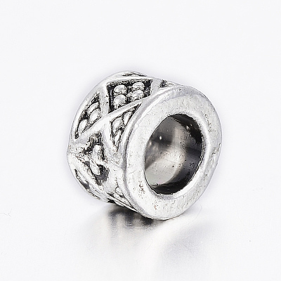 Tibetan Style Alloy Beads TIBE-ZN3419-RS-1