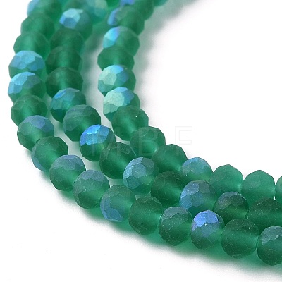 Transparent Glass Beads Strands X1-EGLA-A034-T4mm-MB18-1