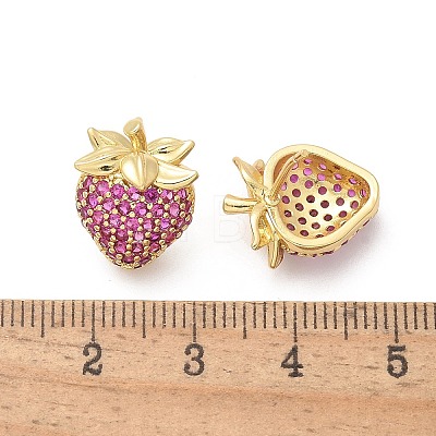 Brass Micro Pave Cubic Zirconia Stud Earrings EJEW-Q015-13G-01-1