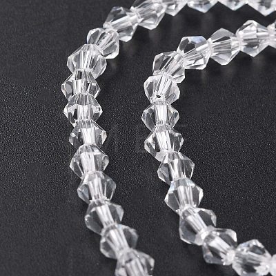 Imitate Austrian Crystal Bicone Glass Beads Strands X1-GLAA-F029-4x4mm-13-1