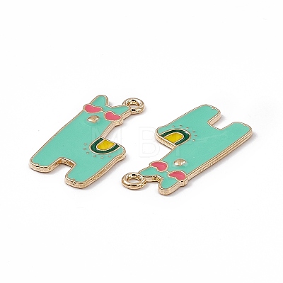 Alloy Enamel Pendants ENAM-C006-03KCG-01-1