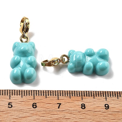 Bear Resin Pendant Decorations STAS-M092-01G-04-1