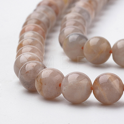 Natural Sunstone Beads Strands G-S150-51-10mm-1