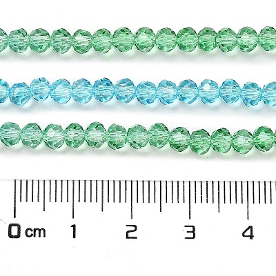 Transparent Painted Glass Beads Strands DGLA-A034-T4mm-A17-1
