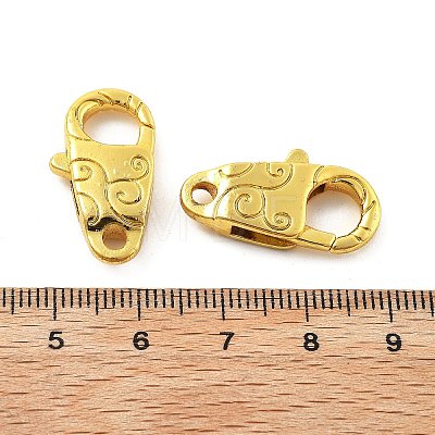 Brass Lobster Claw Clasps KK-R216-18C-G-1