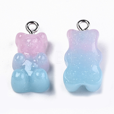 Opaque Resin Pendants CRES-N021-32B-1