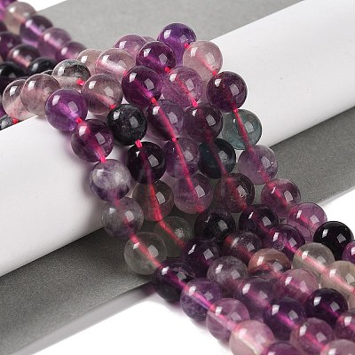 Natural Fluorite Beads Strands G-P530-B09-03-1