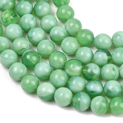 Handmade Lampwork Beads Strand LAMP-B056-10mm-02-1