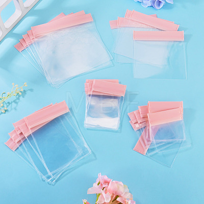 45Pcs 5 Styles Transparent EVA Jewelry Resealable Bags ABAG-TA0002-30-1