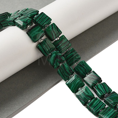 Synthetic Malachite Beads Strands G-L596-A02-01-1