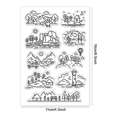 Custom PVC Plastic Clear Stamps DIY-WH0618-0160-1