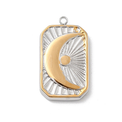 304 Stainless Steel Pendants STAS-A126-03H-GP-1