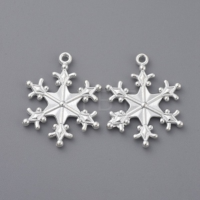 Zinc Alloy Snowflake Pendants LS-TIBEP-12740-S-FF-1