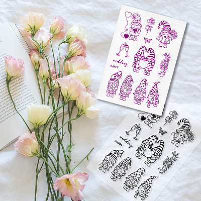 Custom PVC Plastic Clear Stamps DIY-WH0618-0132-1