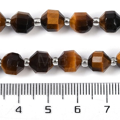 Natural Tiger Eye Beads Strands G-O201B-117F-1