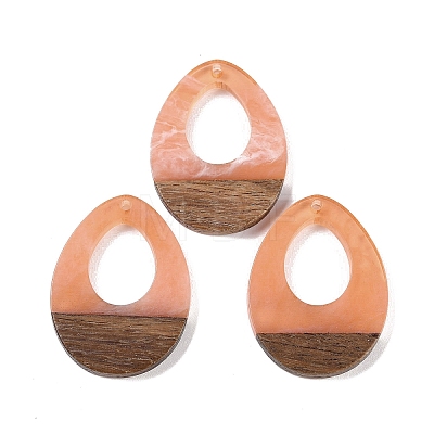 Resin & Wood Pendants WOOD-F015-17B-1