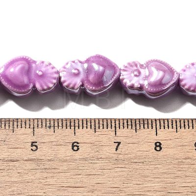 Handmade Porcelain Beads Strands PORC-I028-01J-1