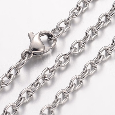 Non-Tarnish 304 Stainless Steel Necklace LS-MAK-K004-10P-1