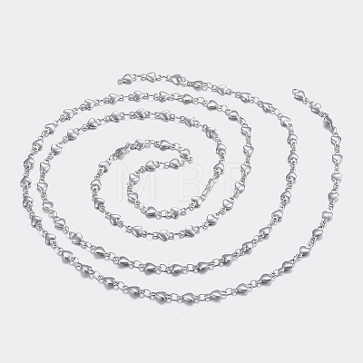 3.28 Feet 304 Stainless Steel Chains X-STAS-P197-041P-1