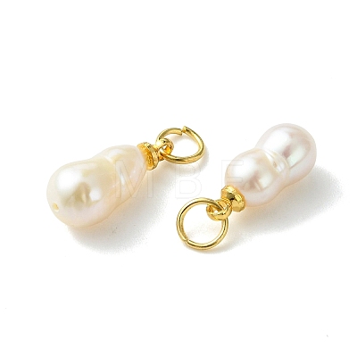 Natural Baroque Keshi Pearl Pendants PALLOY-JF05623-1