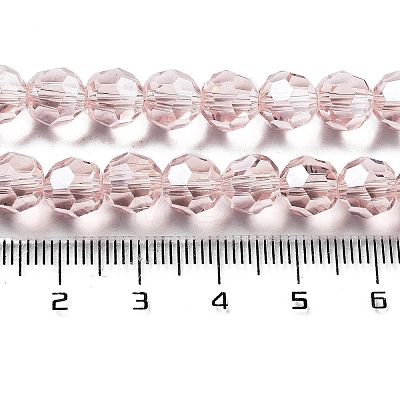 Electroplate Transparent Glass Beads Strands EGLA-A035-T8mm-A20-1