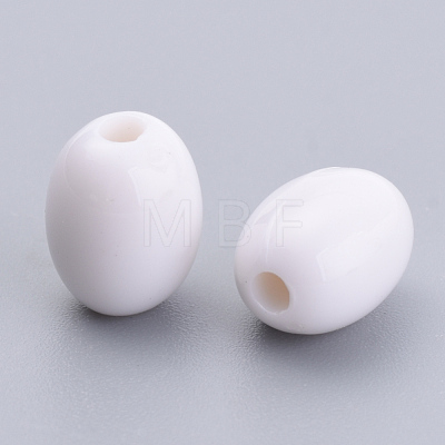 Opaque Acrylic Beads SACR-S300-08D-01-1