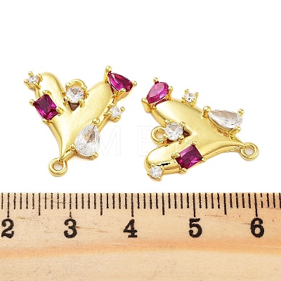 Rack Plating Brass Cubic Zirconia Pendants KK-S379-20G-1