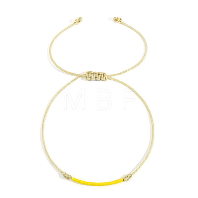 Handmade Glass Seed Beads Braided Bead Bracelets LE4581-6-1