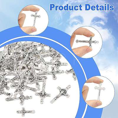 70Pcs 7 Styles Tibetan Style Alloy Pendants FIND-FS0005-15-1