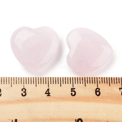 Heart Natural Rose Quartz Worry Stone G-C134-06A-14-1