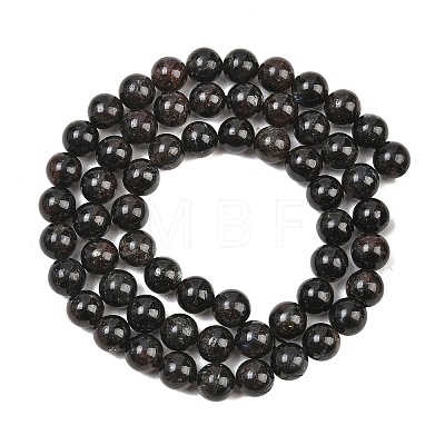 Natural Glaucophane Beads Strands G-F836-A01-6mm-1
