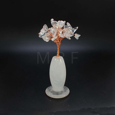 Natural Quartz Crystal Vase Gravel Fortune Tree Mini Home Creative Office Decoration Crafts Small Ornaments PW-WG4D1F4-03-1