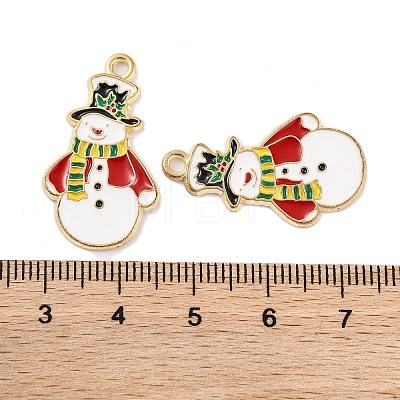 Christmas Theme Rack Plating Alloy Pendants FIND-M020-04G-07-1